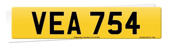 Registration number VEA 754